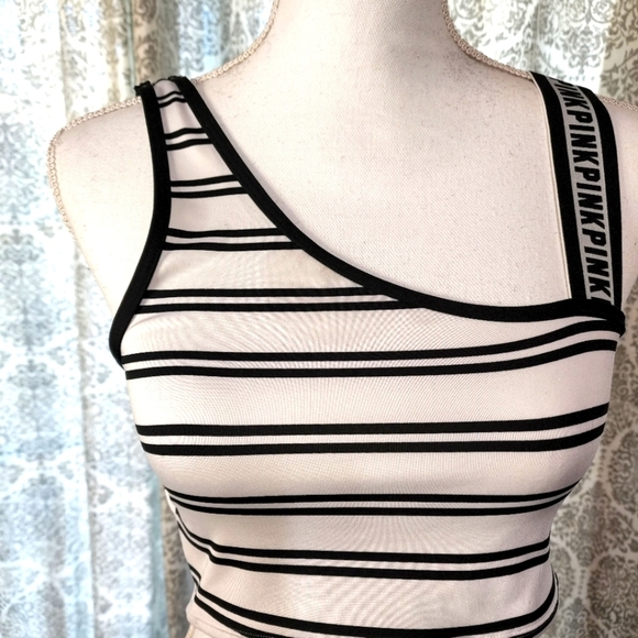 PINK Victoria Secret Women's Ultimate Logo Strap Sports Crop - Picture 4 of 8
